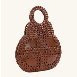 PATRICIA NASH Pisticci Florence leather women's shoulder bag BROWN